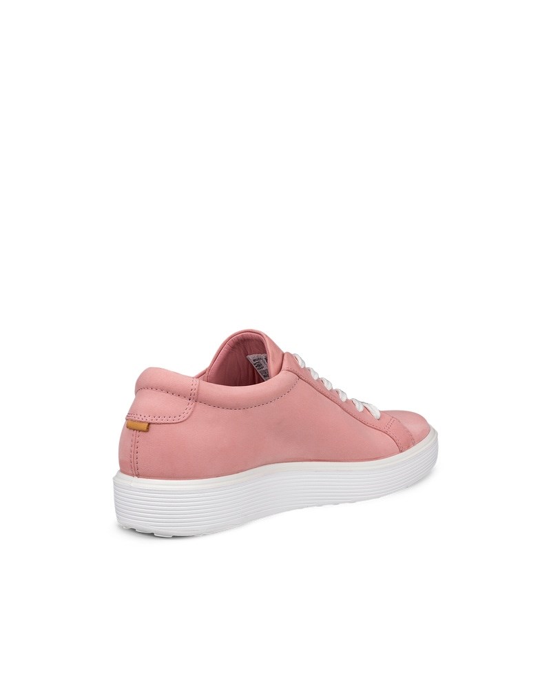 ECCO Soft 60 Damen Sneaker aus Nubukleder - Rosa
