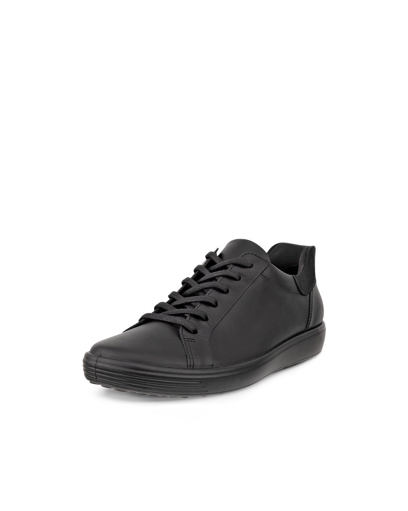 ECCO SOFT 7 Damen Ledersneaker - Schwarz