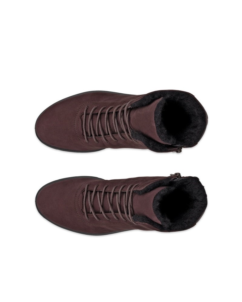 ECCO BELLA Damen Stiefel aus Nubukleder - Braun