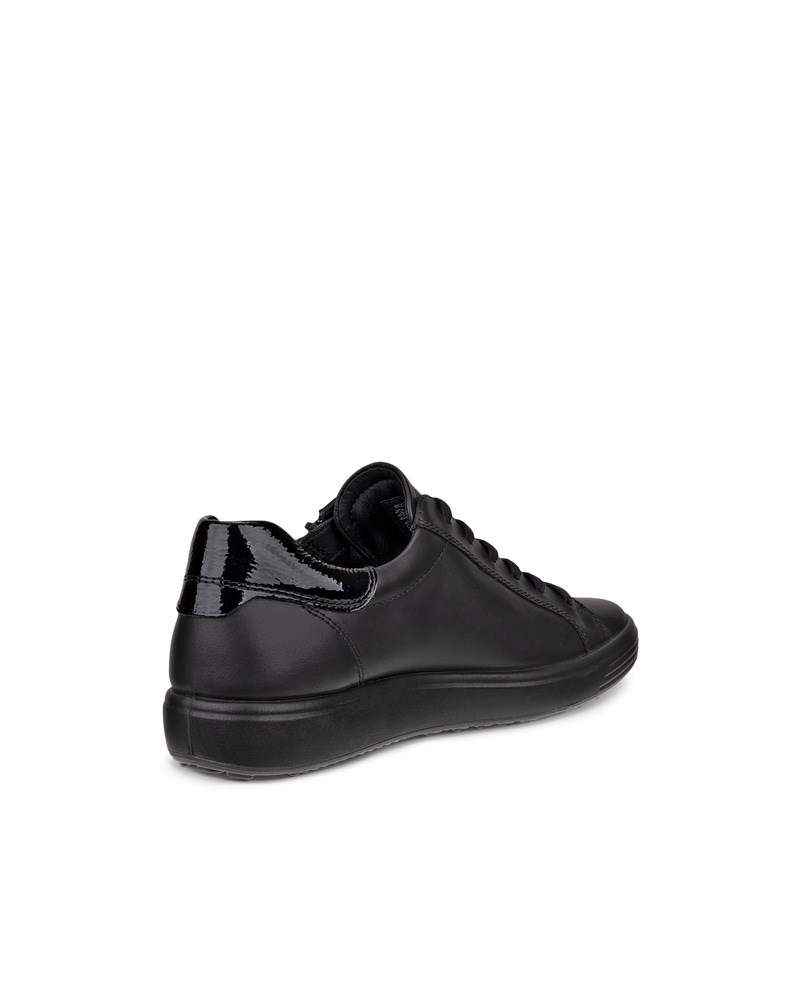 ECCO SOFT 7 Damen Ledersneaker - Schwarz