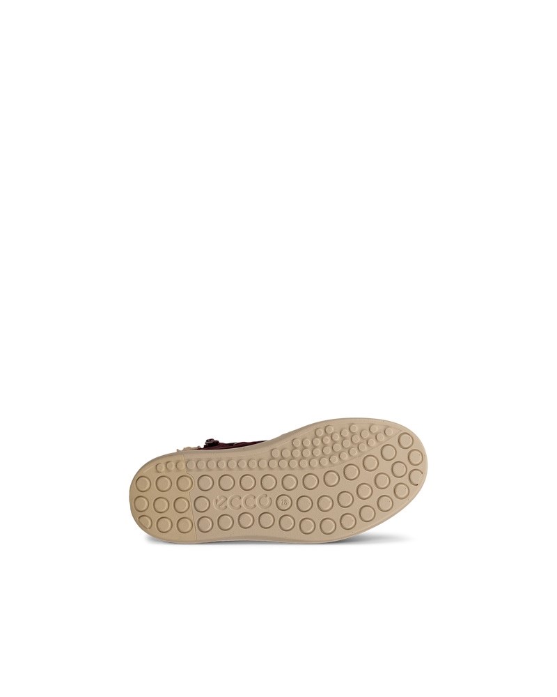 ECCO SOFT 60 Kinder Wasserdichte Ankle Boot aus Nubukleder - Rot