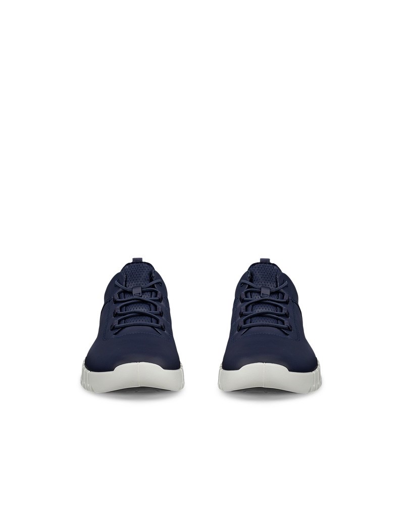 ECCO Gruuv Herren Ledersneaker - Blau