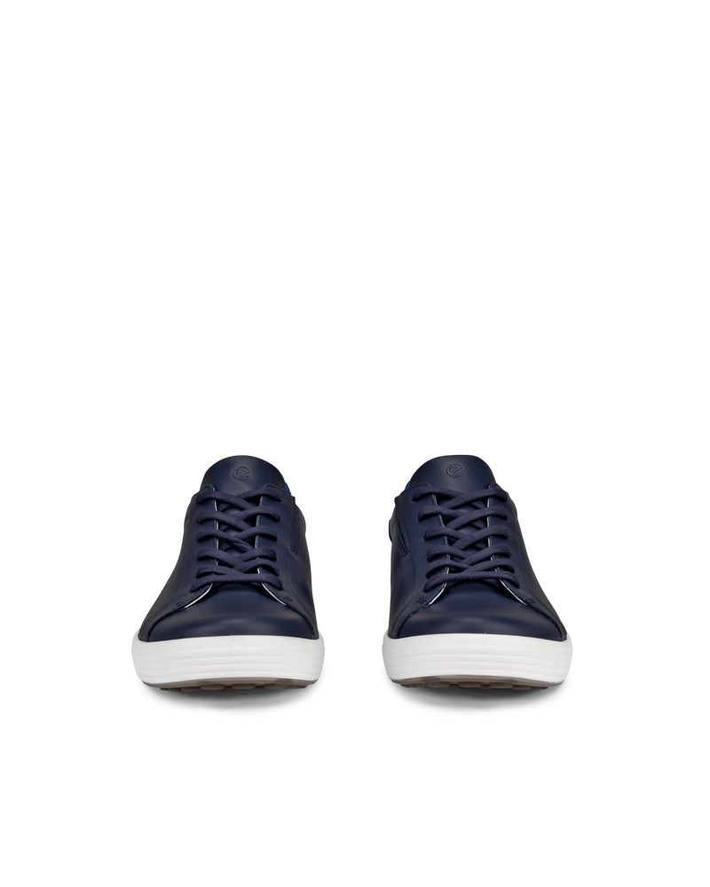 ECCO Soft 7 Herren Ledersneaker - Blau