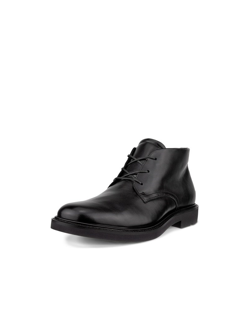 ECCO Metropole London Herren Chukka Boot aus Leder - Schwarz