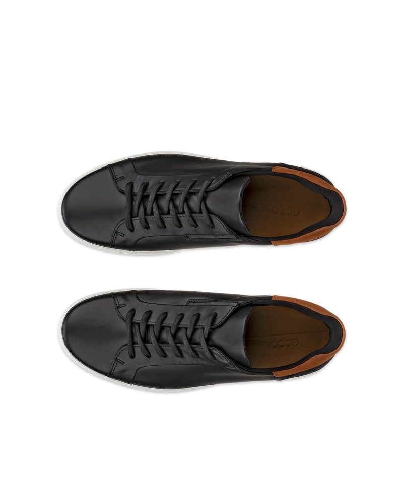 ECCO Soft 7 Herren Ledersneaker - Schwarz