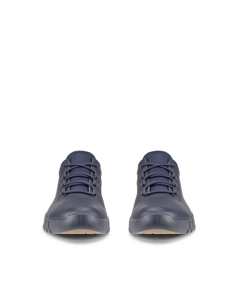 ECCO Gruuv Herren Ledersneaker mit Gore-Tex - Blau