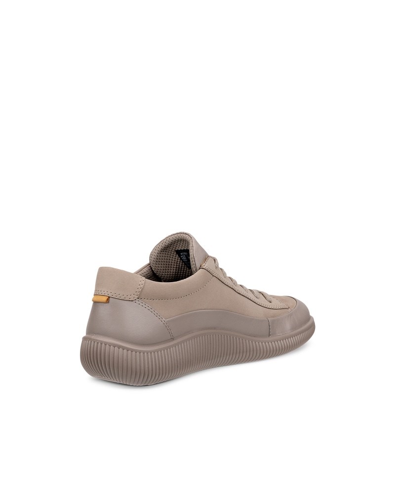 ECCO SOFT ZERO Damen Wasserdichte Nubuklederschuh - Grau
