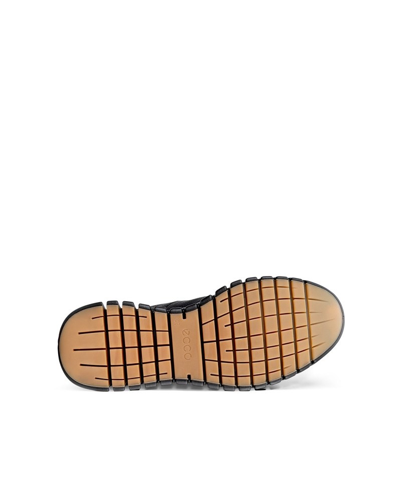 ECCO Gruuv Herren Ledersneaker mit Gore-Tex - Schwarz