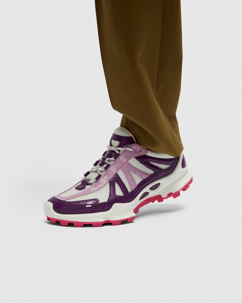 ECCO BIOM C-Trail Damen Outdoor-Schuhe aus Leder  - Lila