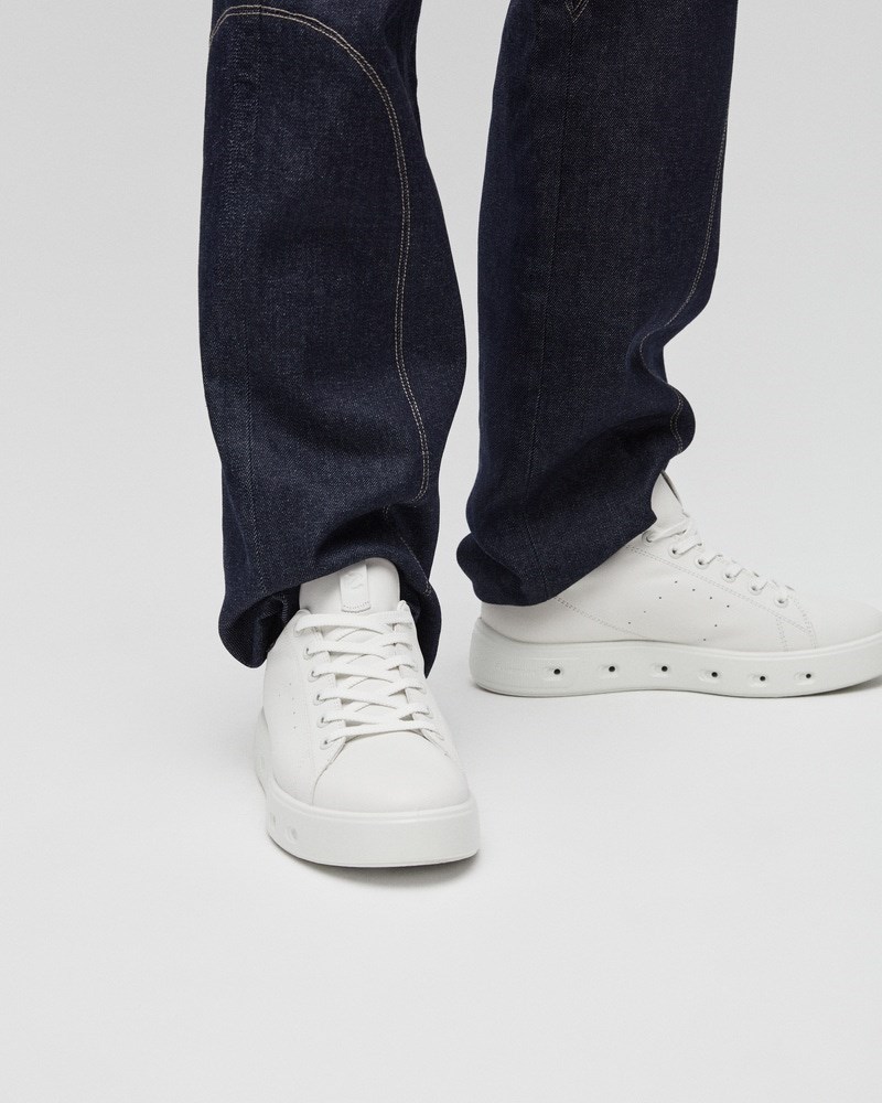 ECCO Street 720 Damen Ledersneaker mit Gore-Tex - Weiß