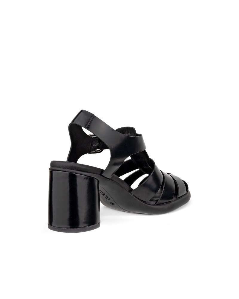 ECCO Sculpted LX 55 Damen Lederpumps mit Blockabsatz - Schwarz