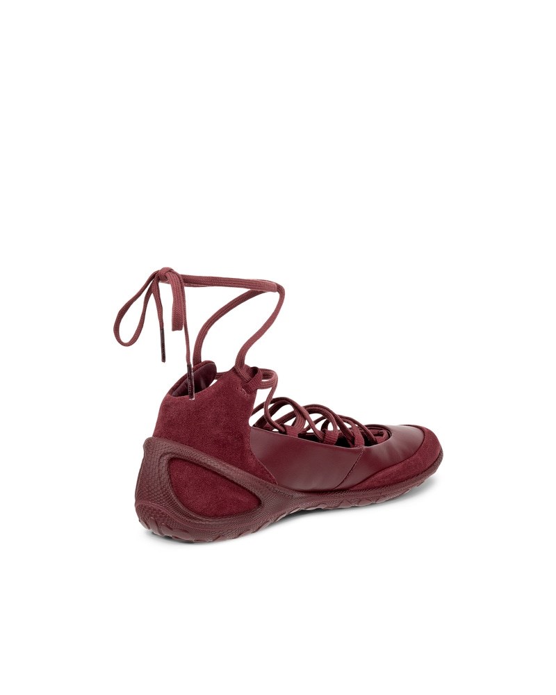 ECCO BIOM LITE Damen Lederballerina - Rot