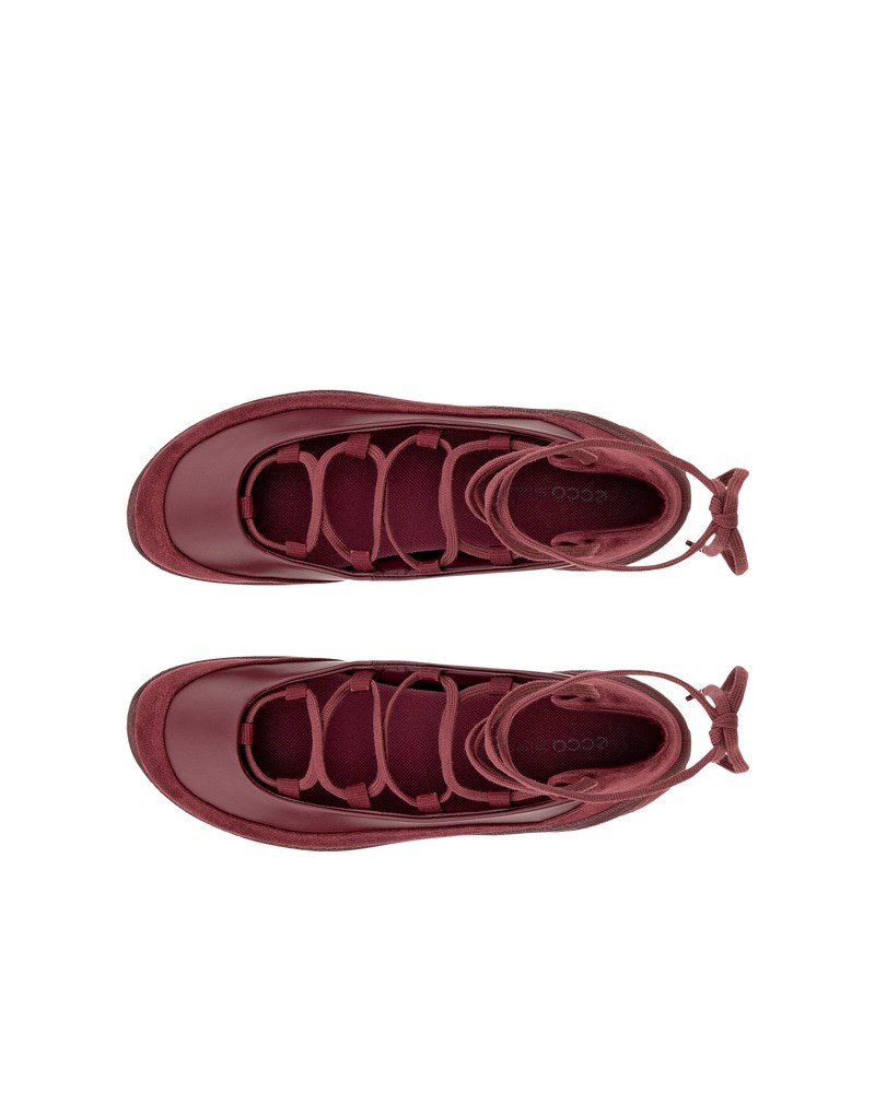 ECCO BIOM LITE Damen Lederballerina - Rot