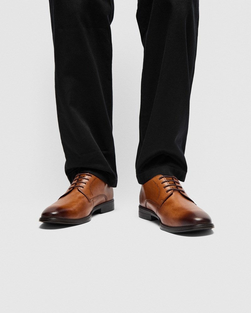 ECCO Melbourne Herren Derbyschuhe aus Leder - Braun