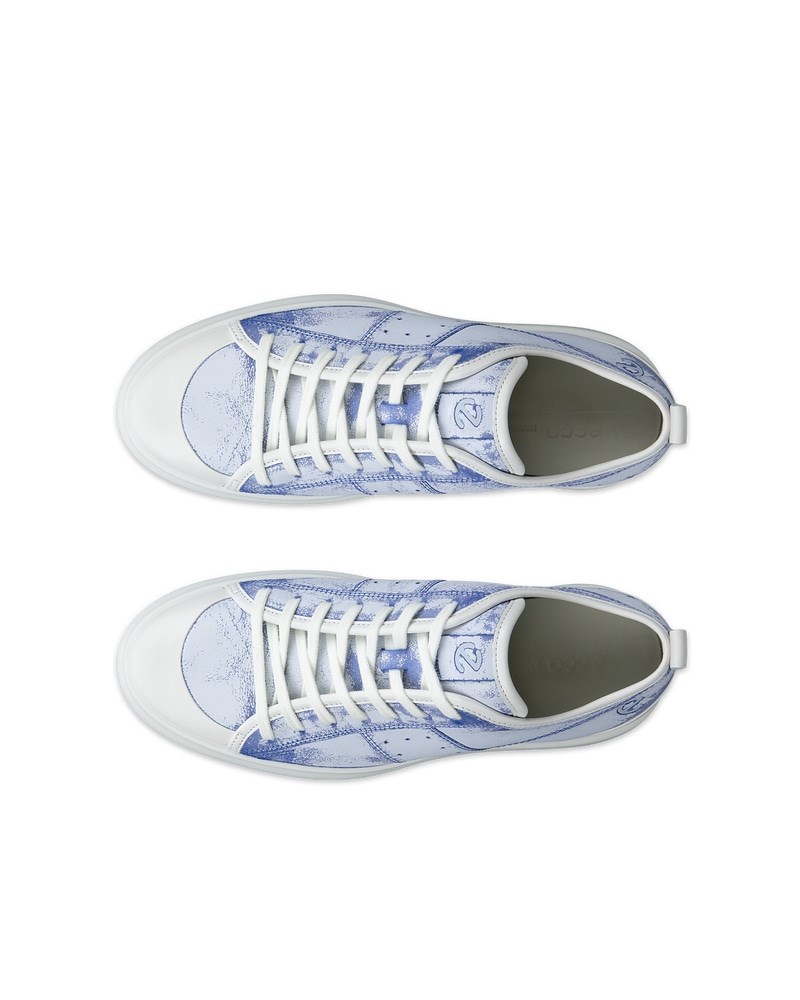 ECCO Street Ace Herren Ledersneaker - Blau