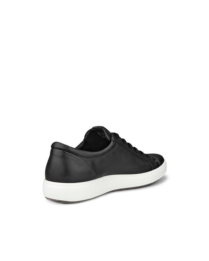 ECCO Soft 7 Herren Ledersneaker - Schwarz