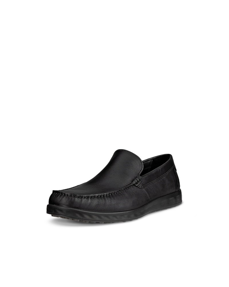 ECCO S Lite Moc Herren Mokassins aus Leder - Schwarz