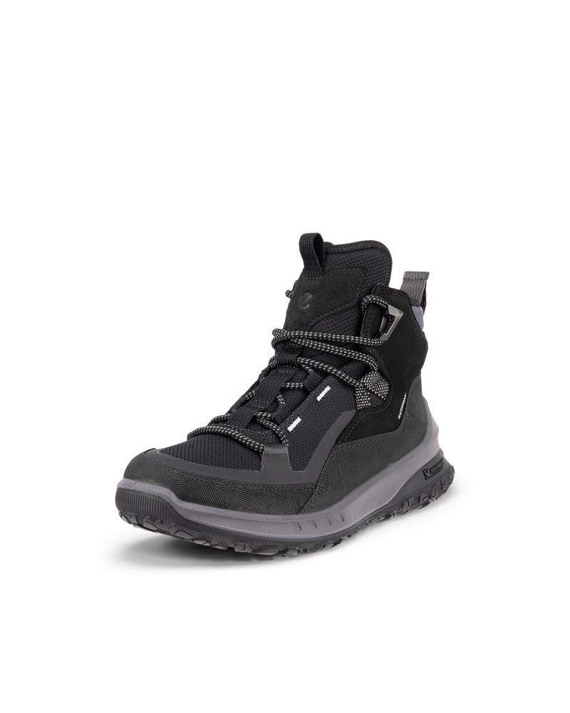 ECCO ULT-TRN Mid Damen Wasserdichte Trekkingschuhe aus Nubukleder - Schwarz