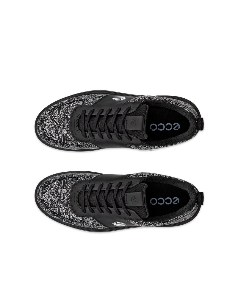 ECCO Golf Street 720 Herren Golfschuh aus Leder mit Gore-Tex - Schwarz