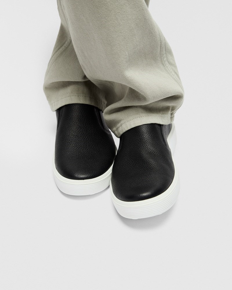 ECCO Soft 60 Herren Ledersneaker - Schwarz