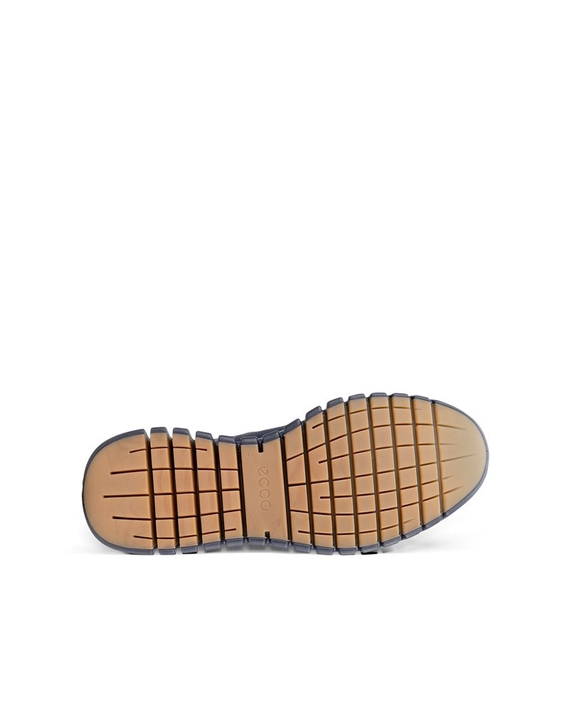 ECCO Gruuv Herren Ledersneaker mit Gore-Tex - Blau