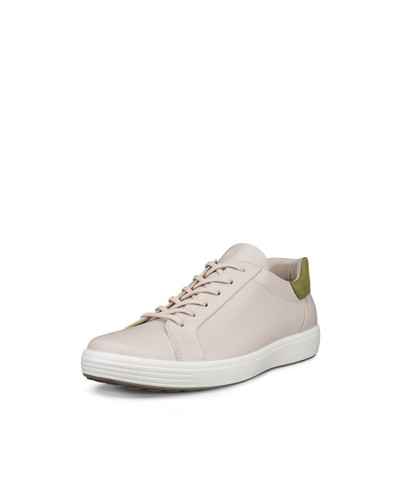 ECCO Soft 7 Herren Ledersneaker - Grau