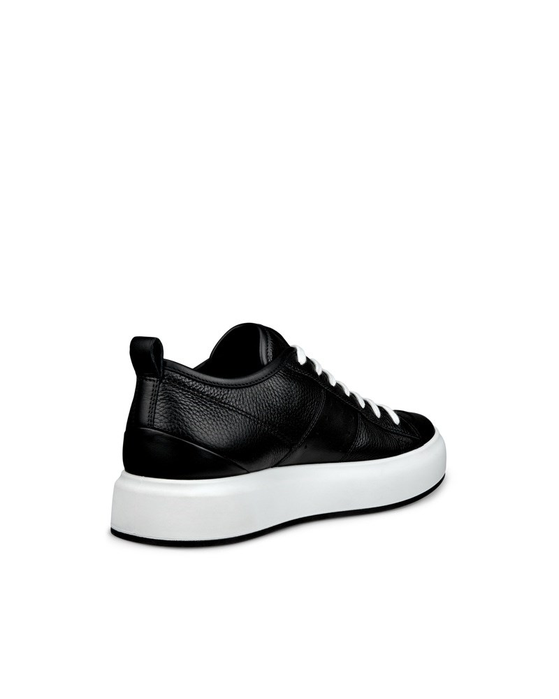 ECCO Street Ace Herren Ledersneaker - Schwarz