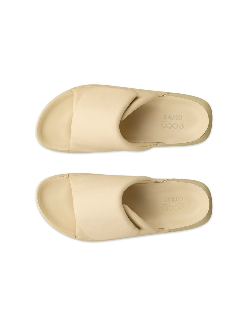 ECCO Cozmo PF Damen Ledersandale - Gelb