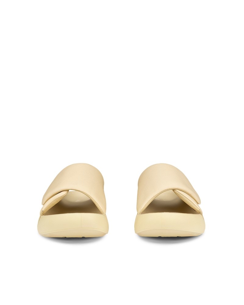 ECCO Cozmo PF Damen Ledersandale - Gelb