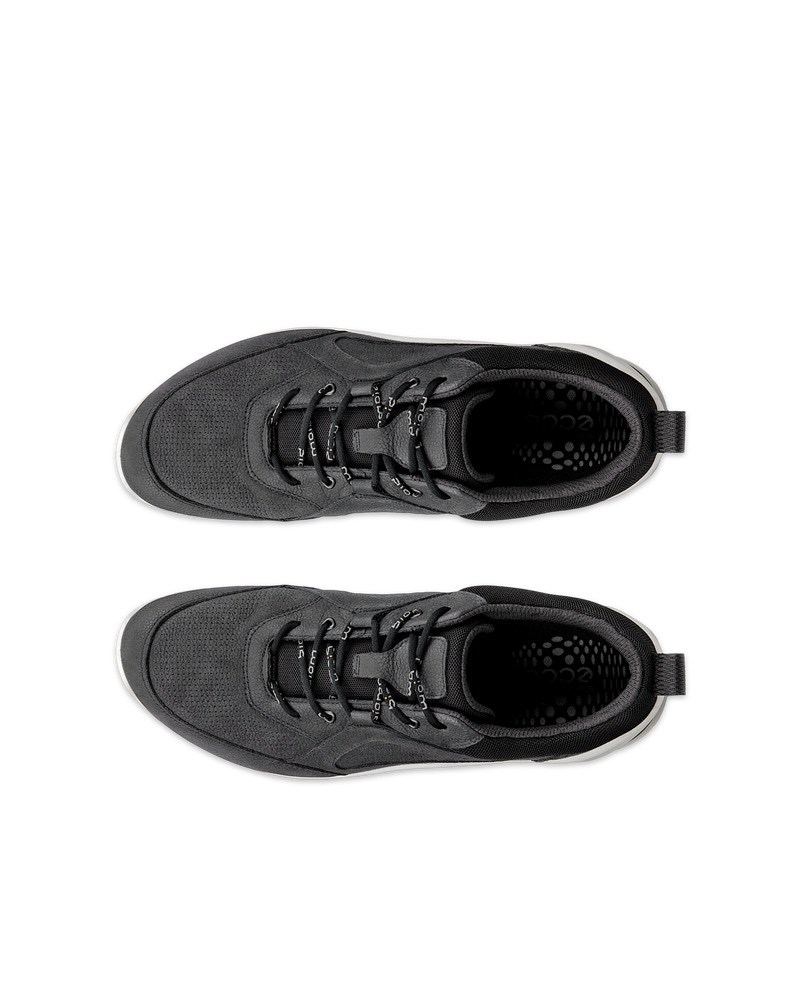 ECCO BIOM ENERGI Herren Sneaker aus Nubukleder - Schwarz