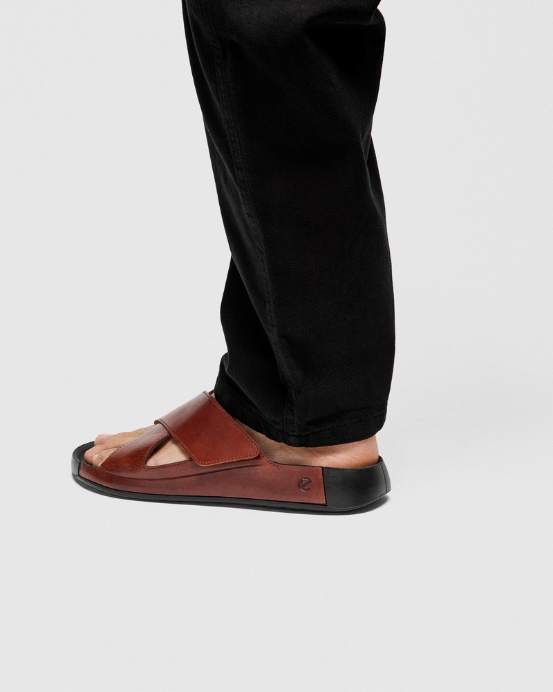 ECCO Cozmo Herren Lederpantolette - Braun