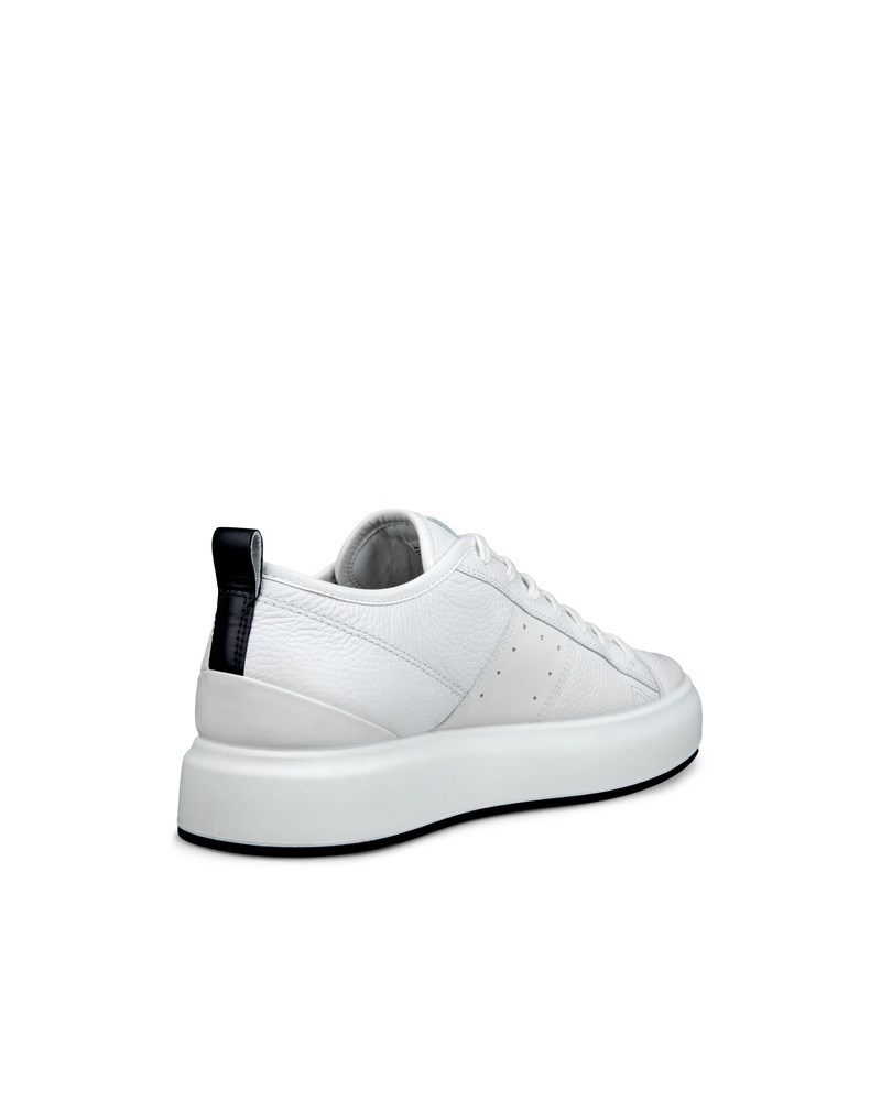ECCO Street Ace Herren Ledersneaker - Weiß