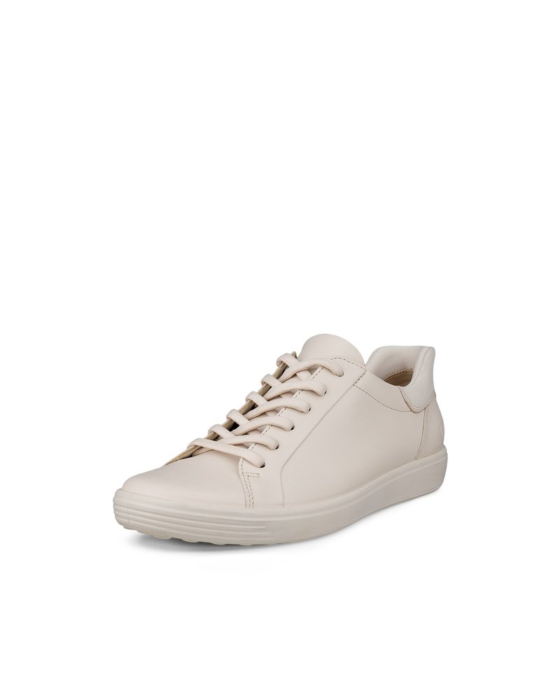 ECCO SOFT 7 Damen Ledersneaker - Beige