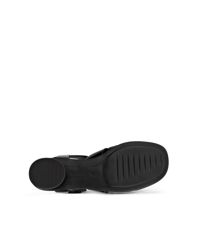 ECCO Sculpted Alba 25 Damen Ledersandale mit Absatz - Schwarz