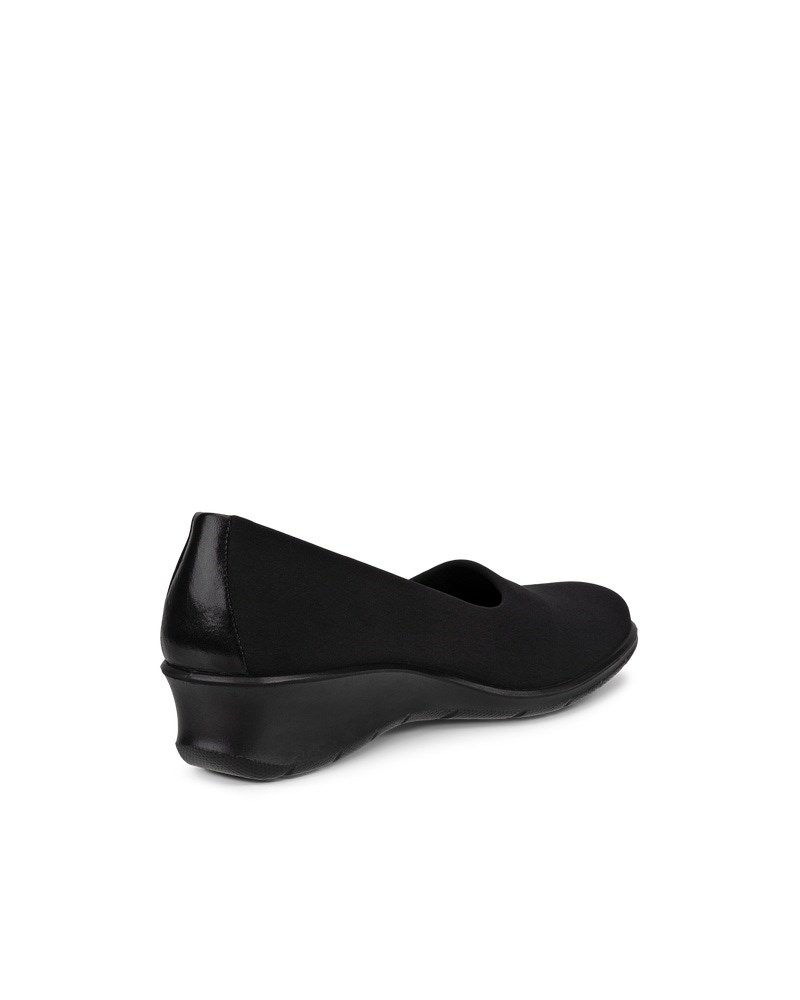 ECCO Felicia Damen Textilstretch Slipper - Schwarz