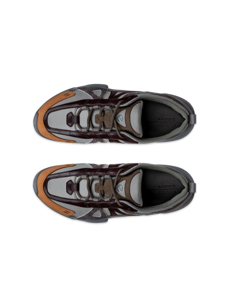 ECCO BIOM C-Trail Herren Outdoor-Schuhe aus Leder - Grau