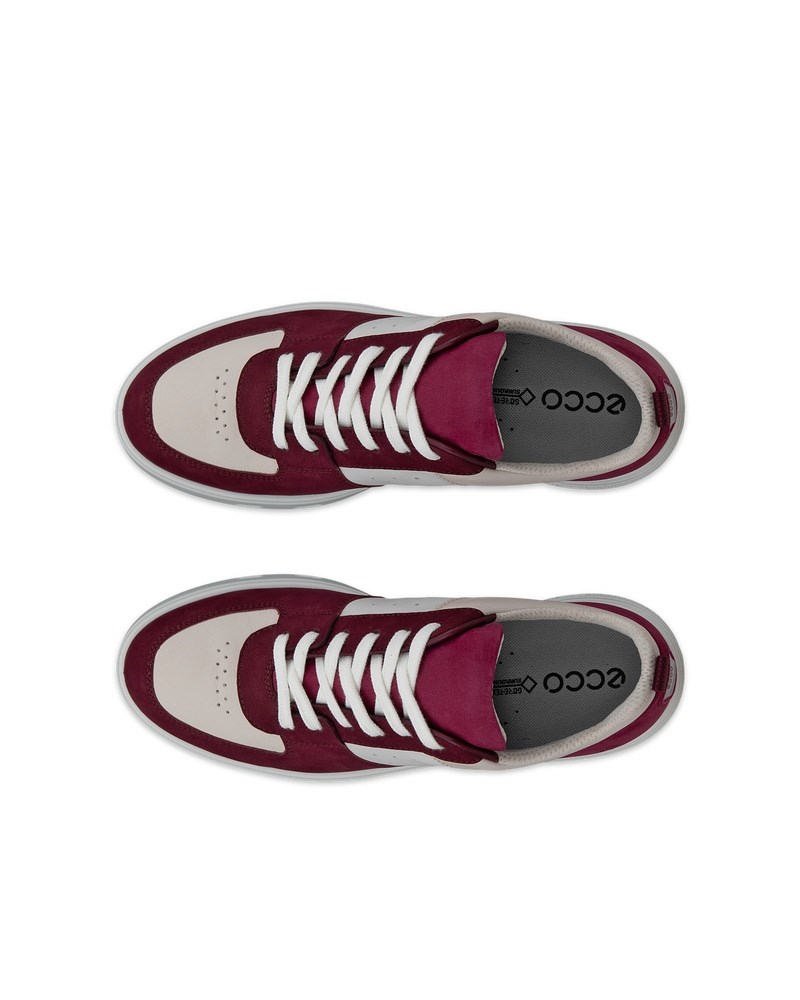 ECCO STREET 720 Damen Ledersneaker mit Gore-Tex - Rot