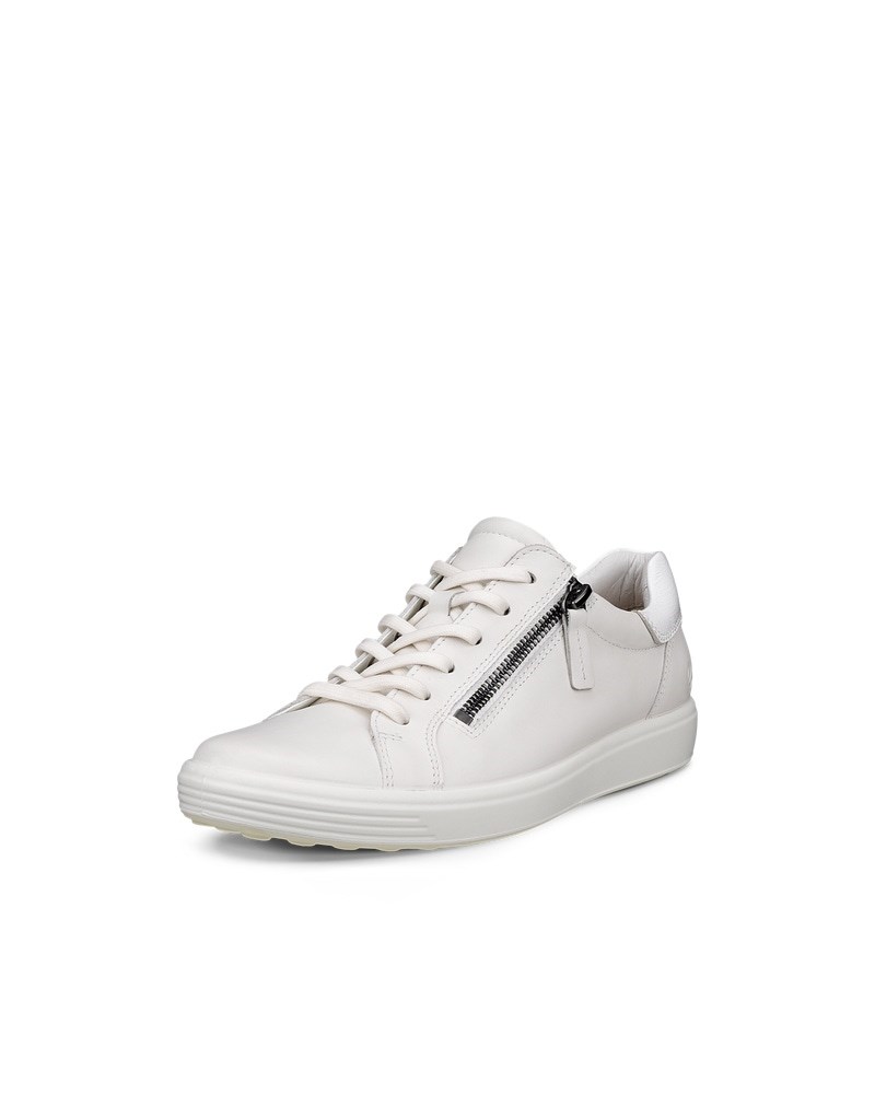 ECCO SOFT 7 Damen Ledersneaker - Weiß