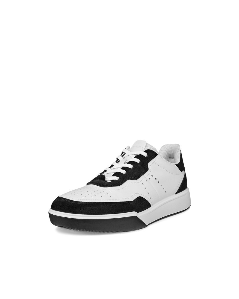 ECCO Street Court Herren Ledersneaker - Weiß