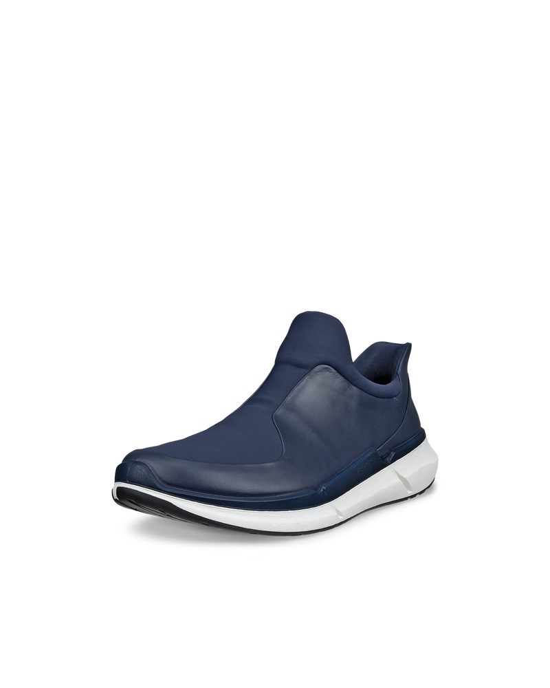 ECCO BIOM 2.2 Herren Sneaker aus Leder & Textil - Blau