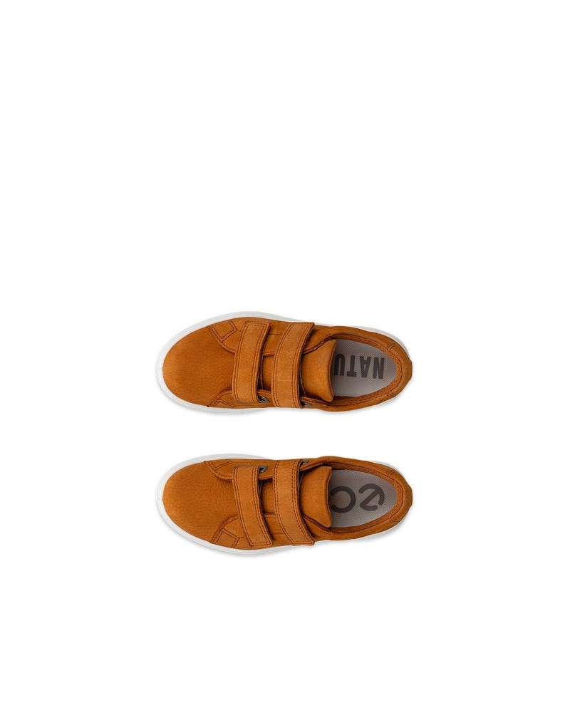 ECCO SOFT 60 Kinder Sneaker aus Nubukleder - Braun