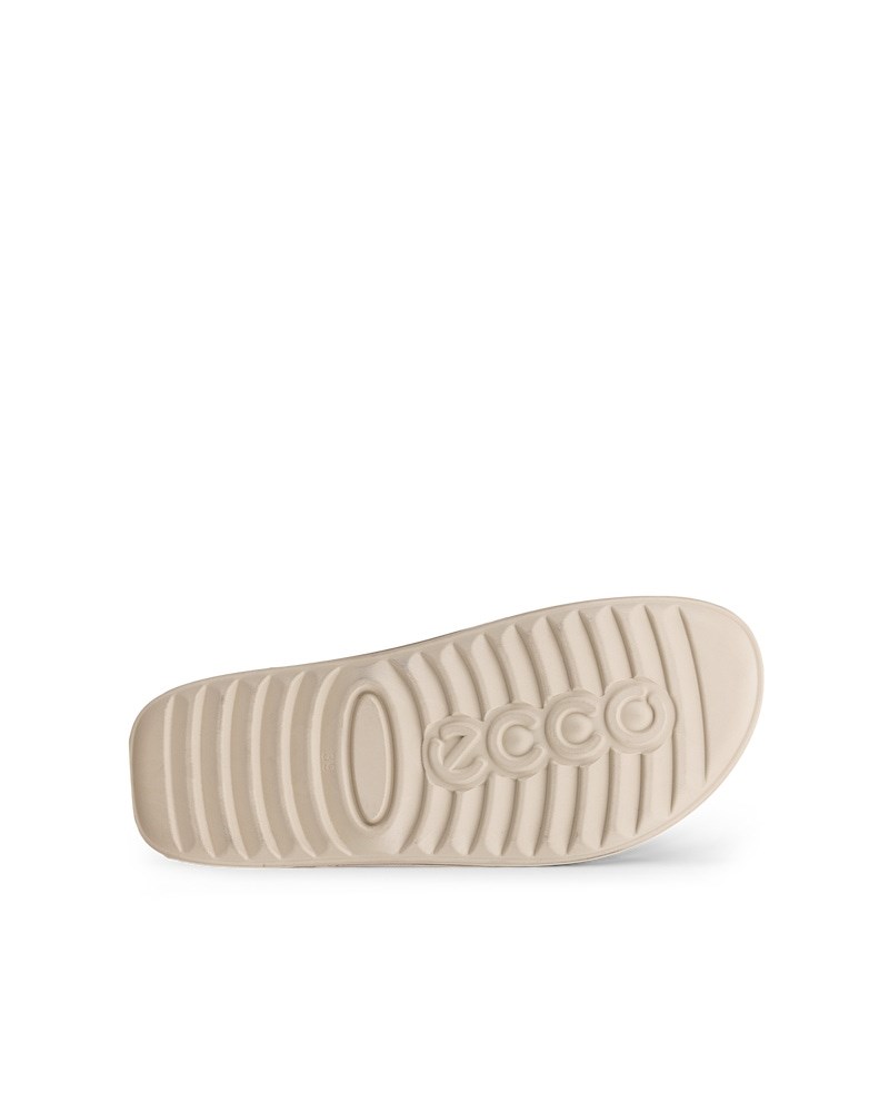 ECCO Cozmo Damen Nubuksandale mit zwei Riemen - Beige