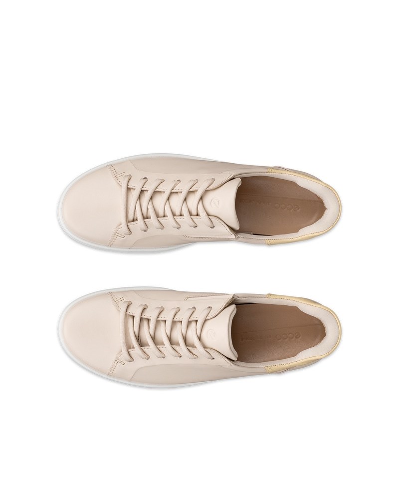 ECCO Soft 7 Damen Ledersneaker - Beige