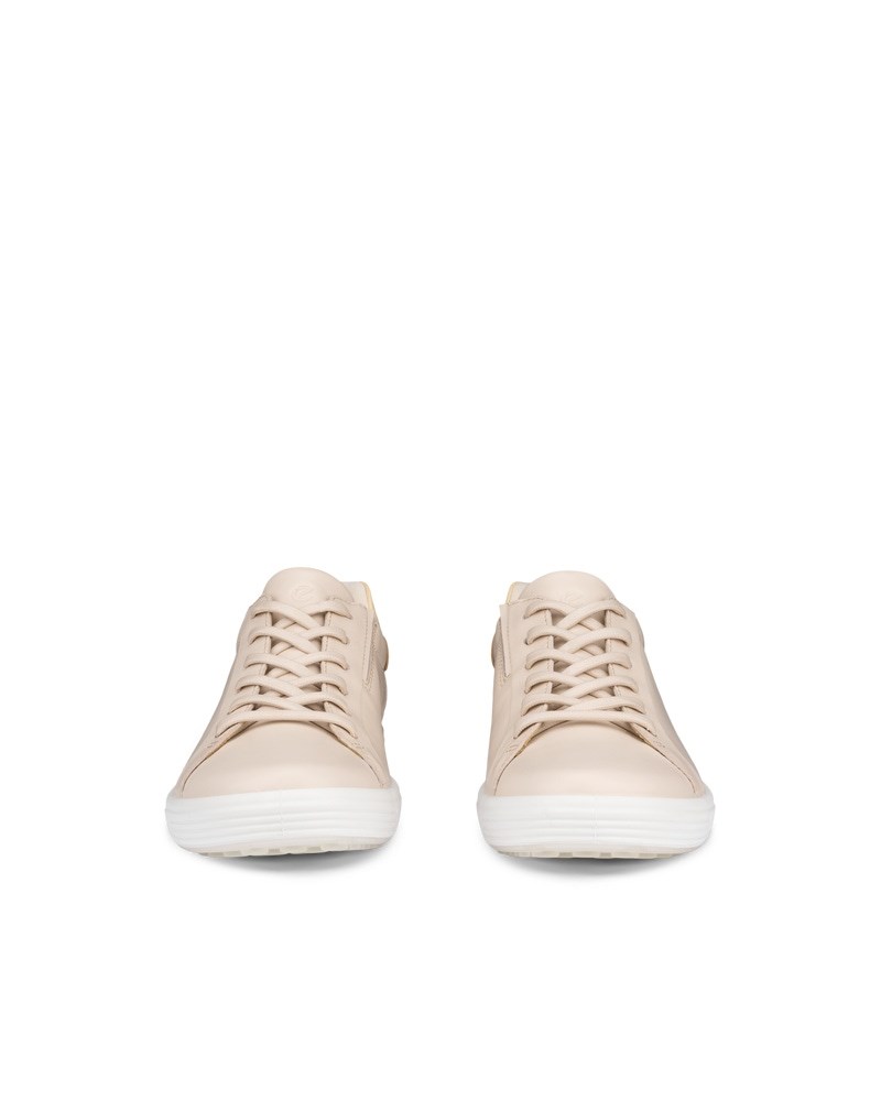 ECCO Soft 7 Damen Ledersneaker - Beige
