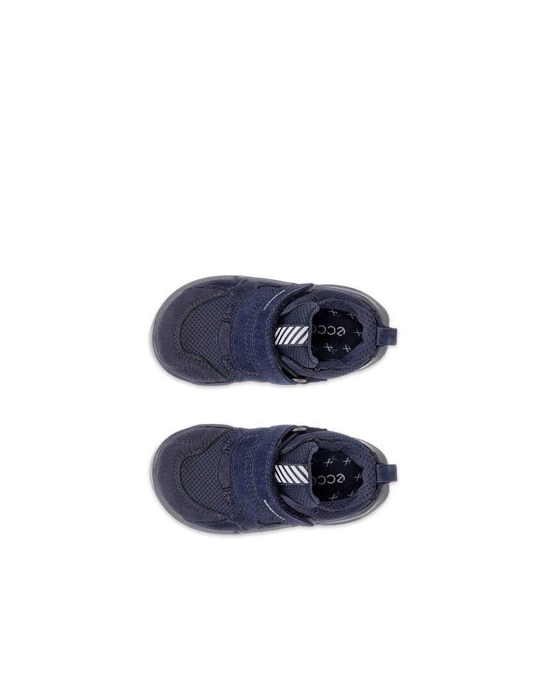 ECCO BIOM 2.2 Kinder Sneaker aus Nubukleder - Blau