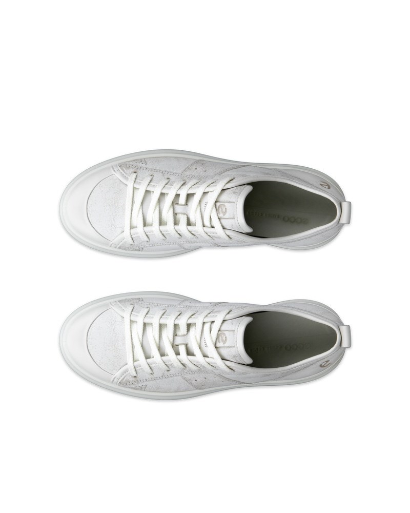 ECCO Street Ace Damen Ledersneaker - Grau