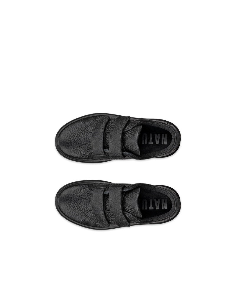 ECCO Soft 60 Kinder Ledersneaker - Schwarz