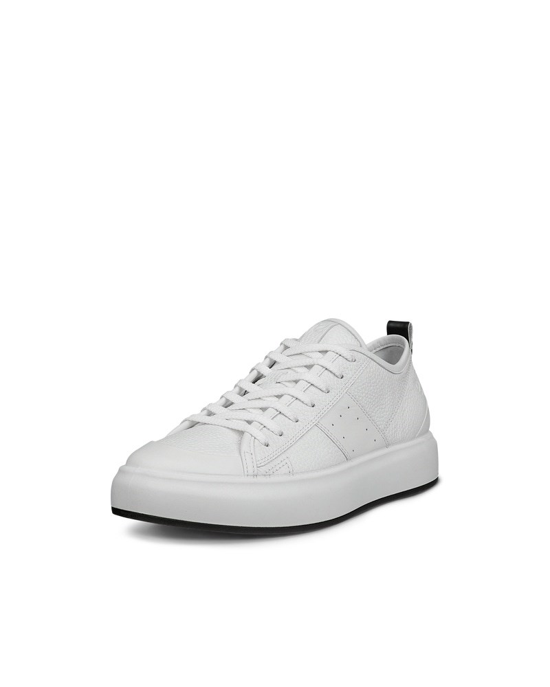 ECCO Street Ace Damen Ledersneaker - Weiß
