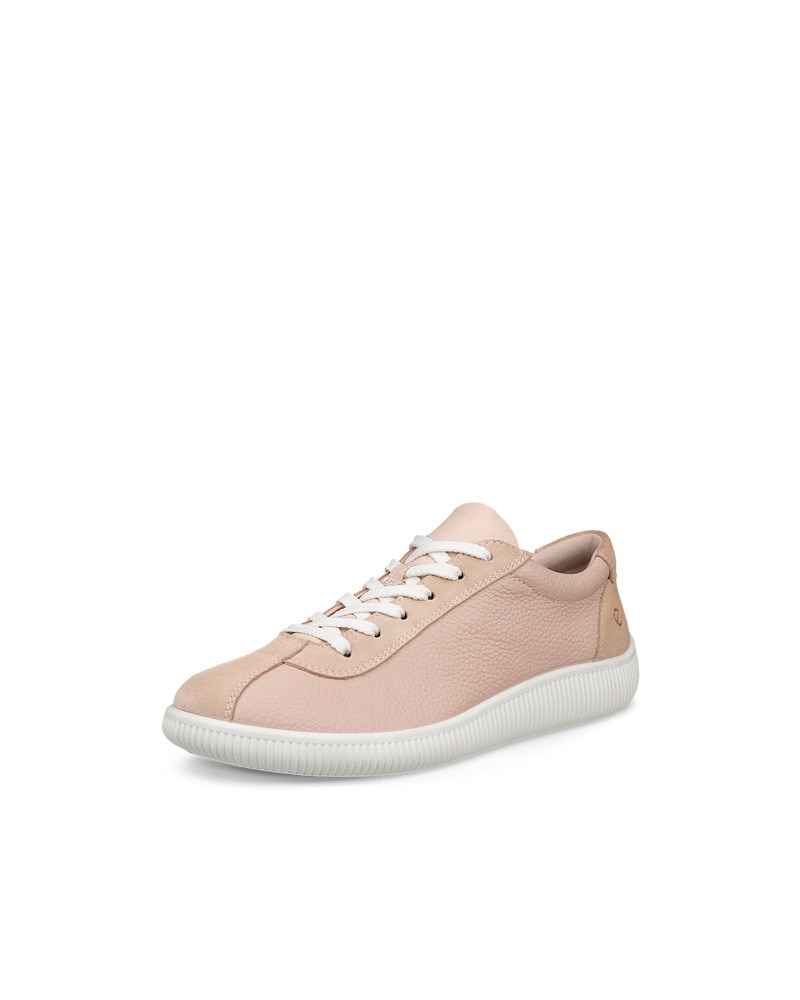 ECCO Soft Zero Damen Ledersneaker - Rosa