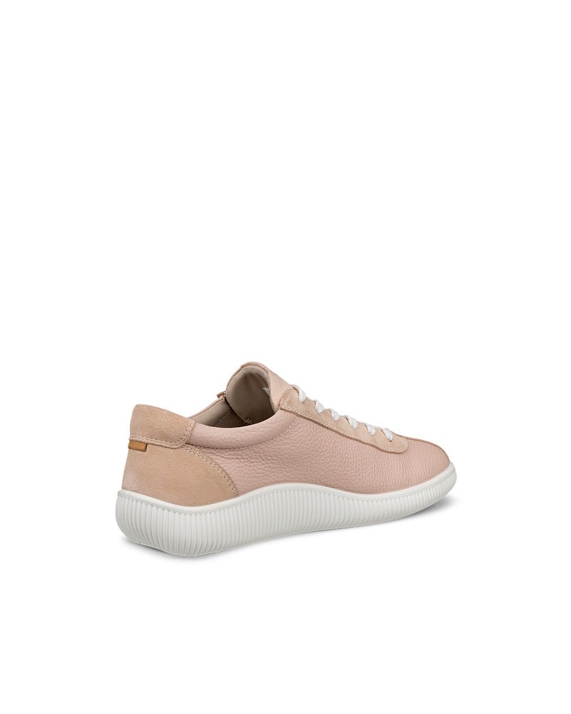 ECCO Soft Zero Damen Ledersneaker - Rosa